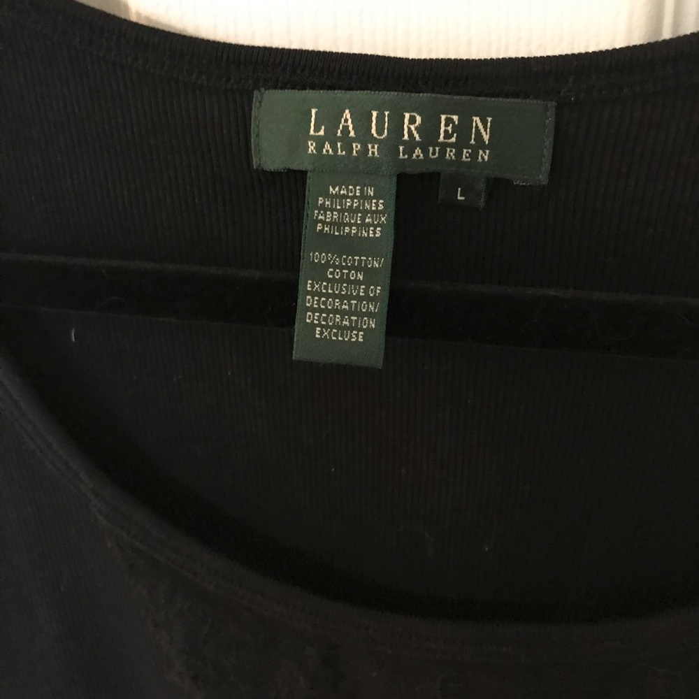 Ralph Lauren Tank top size Large Black Lace